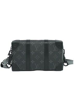 Louis Vuitton LV Soft Trunk Wallet Monogram Eclipse Shoulder Black